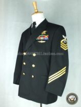 US NAVY US Sea JUN Army Sergeant Black Frequent Jacket Black West SDB CPO