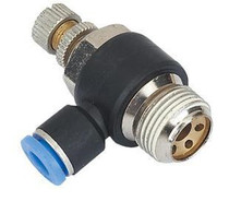 Pneumatic quick-plug throttle valve PU gas pipe joint L-type threaded pressure regulating joint SL8MM-02 10-03 12-04