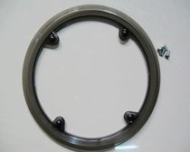 Mountain bike road car 42 teeth 4 holes transparent black guard plate hole moment 9 7 10 7 large roulette protection plate