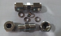 316 stainless steel ferrule through intermediate grinding ferrule quick connector 3 6 8mm 10mm 12mm