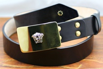 Customized imported vegetable tanning leather head layer single layer real cowhide leather belt pure copper lead