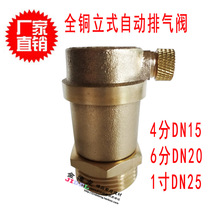 All copper automatic exhaust valve heating exhaust valve pipe pipe bleed air valve 4 minutes 6 minutes 1520 vertical