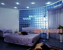 Monsand Blue Cloud Fog Crystal Hua Glass Brick Glass Partition Xuanguan Volume Big From Uber