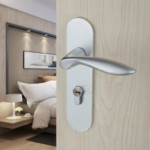 Solid double tongue mute texture Eurostyle minimalist indoor handle with handle Field Garden No rusty solid wood door lock