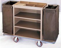 Bilateral room linen cart Room entrance cart Hotel linen cart Cleaning service cart Finishing cart Trolley