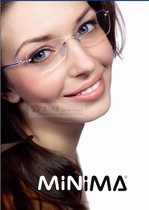 Minma mini frame 501 glasses frame womens myopia glasses new frameless frame