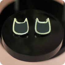 Handmade DIY children clothes A02 Assanna ao2 small black cat head buckle Sub-small mini high foot Newhole buckle 1 3cm