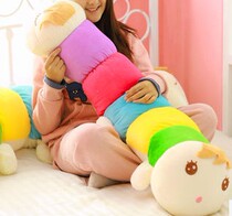 Double-headed caterpillar plush toy oversized color long pillow cloth doll birthday gift