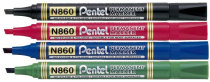 Paitong box head pen Japan Pentel brand direct selling N850 round head 860 square head black oily marker pen