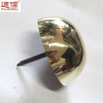 Far-Confucianism bronze sculpture Chinese antique palace door brass large foam nail-drum nail hemispheres copper nail YRV051 diameter 5CM