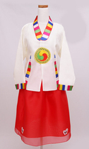 Korean restaurant waiter Hanbok Improved Hanbok Short Hanbok Korean Imported Fabric FWY0002