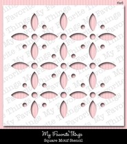 MFT 6X6 inch spray * drawing masking template 815765018760 square pattern