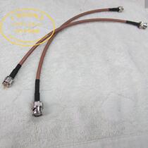 Intercom jumper BNC Q9 Mini MOTO UHF male head fine needle RG142 silver plated wire 0 25m