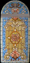 European-style Divani art glass church stained glass bar clubhouse ceiling porch partition mural background