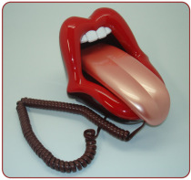 Creative mouth phone Sexy lips landline Long tongue rope sitting machine Personality fashion novelty phone