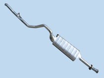 Original stall double layer thickened hunting leopard V31 rear section full stainless steel car silencer) exhaust pipe silencer