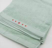 Outdoor travel towel allotment light green towel pure cotton towel towel comfortable and easy to use