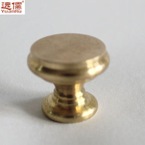 Far Confucian bronze sculpture Chinese antique pure copper drawer handle button handle YRH101 retro classic single hole handle