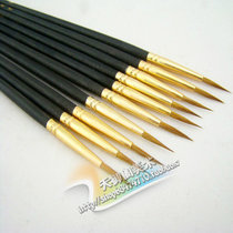  Wolf brush hook pen Stroke pen Line stroke pen Hand-painted hook pen Nail art pen Gouache acrylic oil painting hook pen