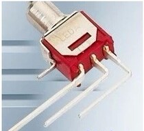 Ultra-small miniature button 5MM button SHAKING head toggle switch SMTS-102C4 RED curved foot button