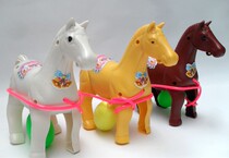 Pneumatic jumping horse Line control pneumatic pony pinching horse Post-80s Post-90s Childhood classic era nostalgic toys