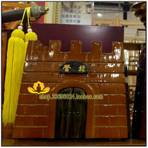 Ju Buddha Pavilion Taiwan Taoist instruments five battalion generals head five-color flag with five battalion ancient style five battalion frame