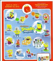 United States 2012 McDonalds M note toy SpongeBob 16 new unopened order to sell the price of one