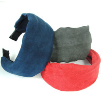 Korean version of temperament headband fabric flannel Joker wide-sided hairband solid color hair accessories hairpin wide hair band