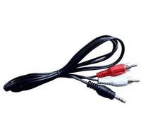 Computer audio cable one-point two audio line 3 5 to Lotus audio line computer connected to power amplifier audio line