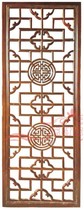 Dongyang wood carving Chinese decoration living room background wall entrance partition screen door Solid wood flower lattice carved doors and windows