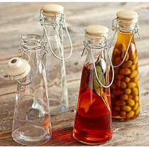 New yogurt bottle milk bottle fruit juice bottle glass bottle sealed 500ml hand-held milk bottle plum bottle with lid