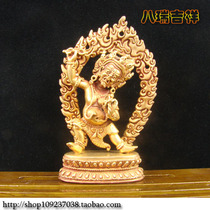 Nepali statue of Buddha pure hand made of red copper-golden diamond hand Buddha statue