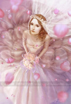 Cross stitch electronic picture redrawing source file-The Flower Bride dream