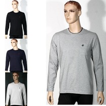 Foreign trade day single mens thin long sleeve cotton sports leisure sweater pullover top polo shirt special clearance
