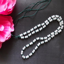 Exquisite Jade lanyard natural white jade Jade road Road financial resources rolling woven necklace lanyard