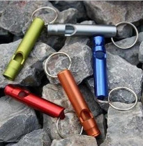 Aluminum alloy small whistle survival Whistle whistle outdoor survival whistle survival tool