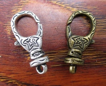 Universal rotating shrimp buckle dog chain key chain pants chain buckle financial cloth buckle bag buckle Tang grass pattern flower hook 3cm