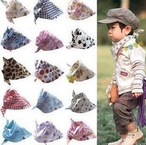 Apes head Baby Cotton triangle scarf small scarf baby saliva towel turban MTNPEXRLBQ