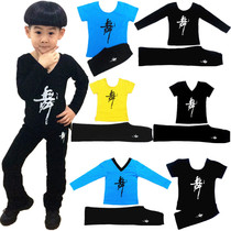 Boys Latin dance clothing new childrens dance practice suit Childrens long-sleeved dance suit suit childrens autumn