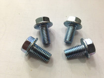 Galvanized external hexagon flange screw M8 * 16202530GB5789 with tooth 4 8 grade flange bolt