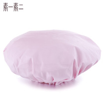 Suiyu two-layer thick waterproof shower cap women shower cap adult shampoo cap shower cap treatment cap