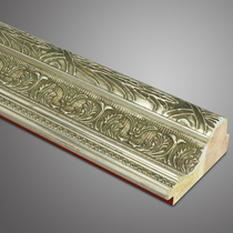 Wang Bin photo frame line gold and silver foil line 7-9CM silver frame solid wood line gold foil 5052YK