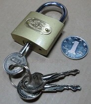 (Shenji brand)Imitation copper lock padlock-thickened 32mm(cross key)