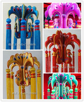 Large Peacock palace lantern Qingyang embroidery sachet pendant Chinese style special gift folk handicraft