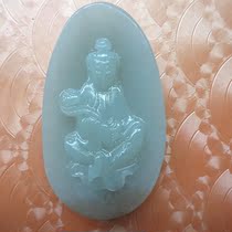 Xinjiang Hetian Jade Guanyin pendant Hetian Jade sugar Guanyin Bodhisattva necklace pendant Jade brand genuine