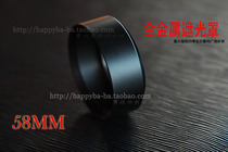 58mm Hood universal lens hood Canon Nikon 50 1 4 standard Hood metal straight tube