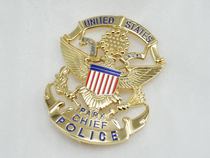 Collectibles American Park PARK POLIZE Bronze Metal Badge CHIEF