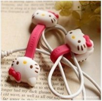 Hallo Kitty super cute headphone data wire winding winding double head great value one set two 