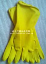 Latex gloves resistant to acid and alkaline gloves cleaning gloves Home Industrial Bull Gluten Gloves Big and small