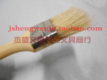 White pig hair brush 1 inch half paint brush pig hair brush 1 5 inch wood brush wood brush 38mm wide barbecue brush